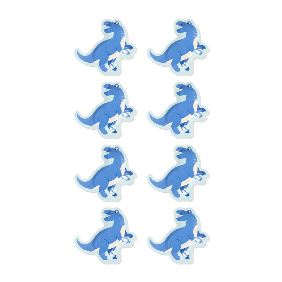 HEMA HEMA Gebaksbordjes Dino - 8 Stuks HEMA HEMA Gebaksbordjes Dino - 8 Stuks afbeelding