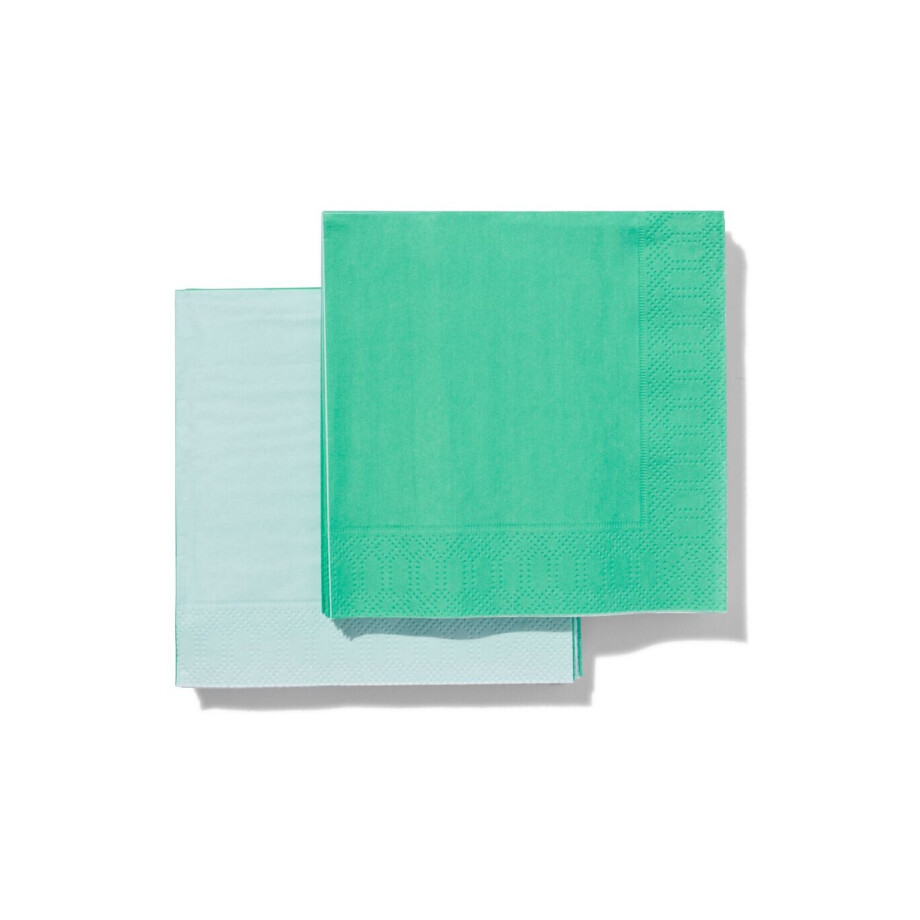 HEMA HEMA Servetten 24x24 Blauw - 20 Stuks afbeelding 