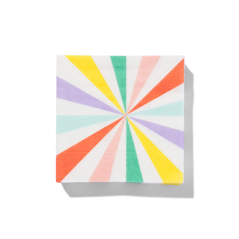 HEMA HEMA Servetten Multicolor 24x24cm 20 Stuks 24x24cm HEMA HEMA Servetten Multicolor 24x24cm 20 Stuks 24x24cm afbeelding