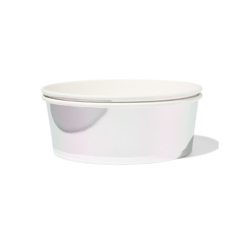 HEMA HEMA Bak 1300ml Papier Zilver - 2 Stuks (zilver) afbeelding 1