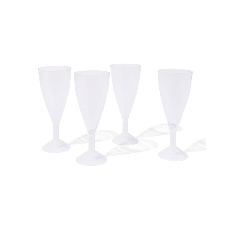 HEMA HEMA Champagneglazen Herbruikbaar 4 Stuks afbeelding 
