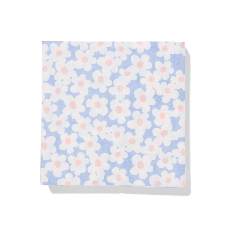 HEMA HEMA Servetten 33x33cm Papier Bloem - 20 Stuks afbeelding 