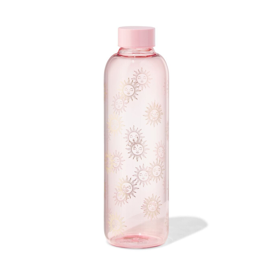 HEMA HEMA Sassy Me Waterfles 750ml Zonnetjes (oudroze) HEMA HEMA Sassy Me Waterfles 750ml Zonnetjes (oudroze) afbeelding 1