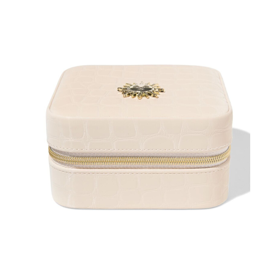 HEMA HEMA Sassy Me Sieradendoos 10x10x5.5cm Kunstleer (gebroken wit) HEMA HEMA Sassy Me Sieradendoos 10x10x5.5cm Kunstleer (gebroken wit) afbeelding 1