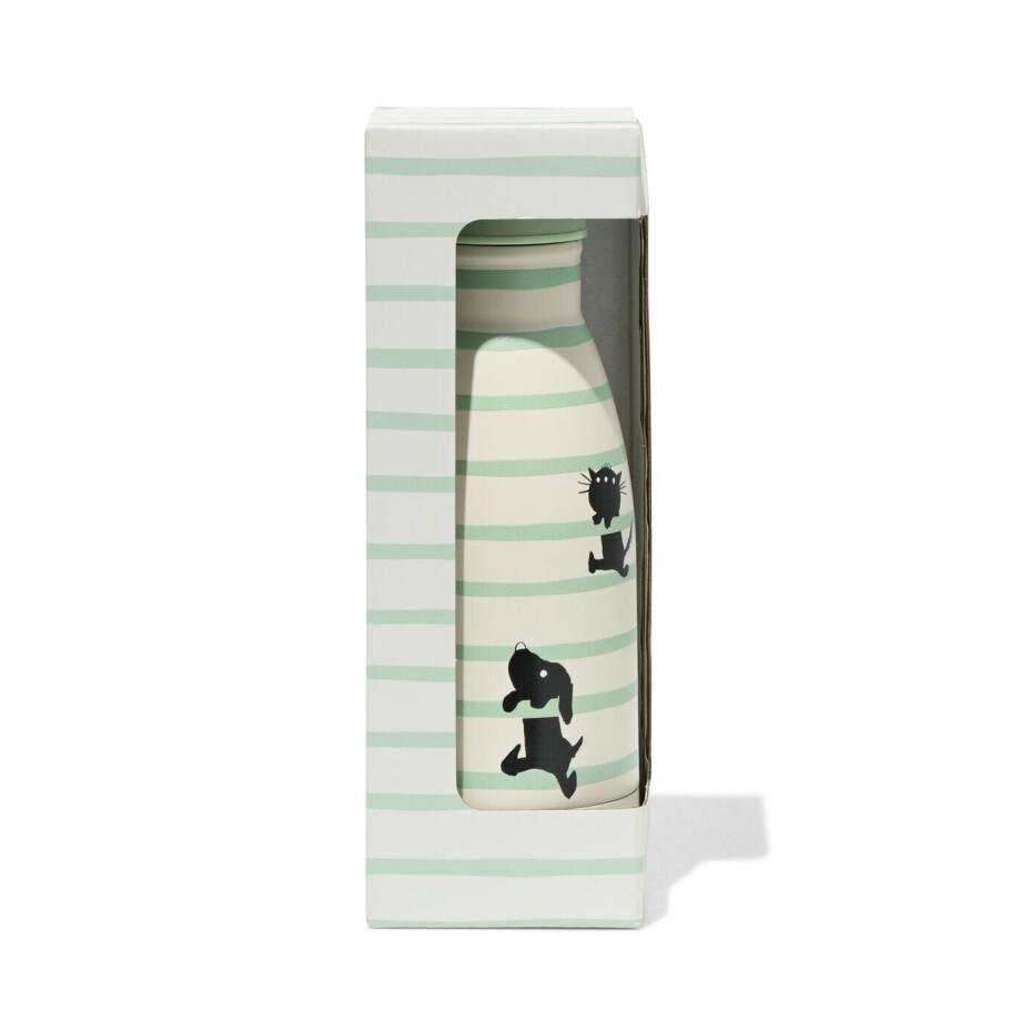 HEMA HEMA Takkie En Siepie Drinkfles 260ml Rvs HEMA HEMA Takkie En Siepie Drinkfles 260ml Rvs afbeelding