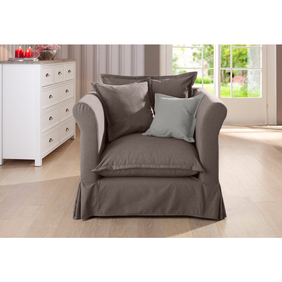 Home affaire Fauteuil Luise Hoezen-look afbeelding 1