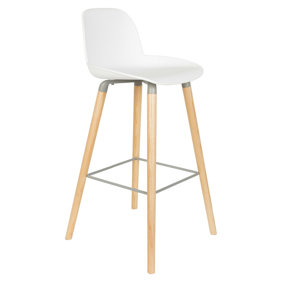 Zuiver Barkruk 'Albert Kuip' PP, kleur Wit (zithoogte 75cm) Zuiver Barkruk 'Albert Kuip' PP, kleur Wit (zithoogte 75cm) afbeelding 1