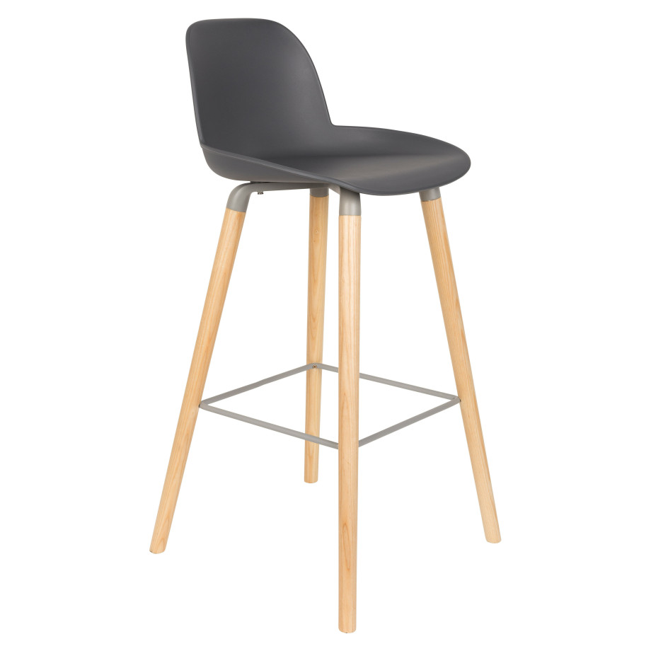 Zuiver Barkruk 'Albert Kuip' PP, kleur Donkergrijs (zithoogte 75cm) afbeelding 1