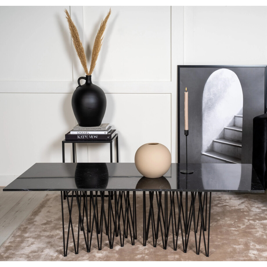 Nohr Salontafel 'Danni' Marmerlook, 140 x 60cm Nohr Salontafel 'Danni' Marmerlook, 140 x 60cm afbeelding 1