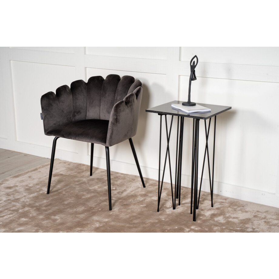 Nohr Bijzettafel 'Danni' Marmerlook, 40 x 40cm Nohr Bijzettafel 'Danni' Marmerlook, 40 x 40cm afbeelding 1