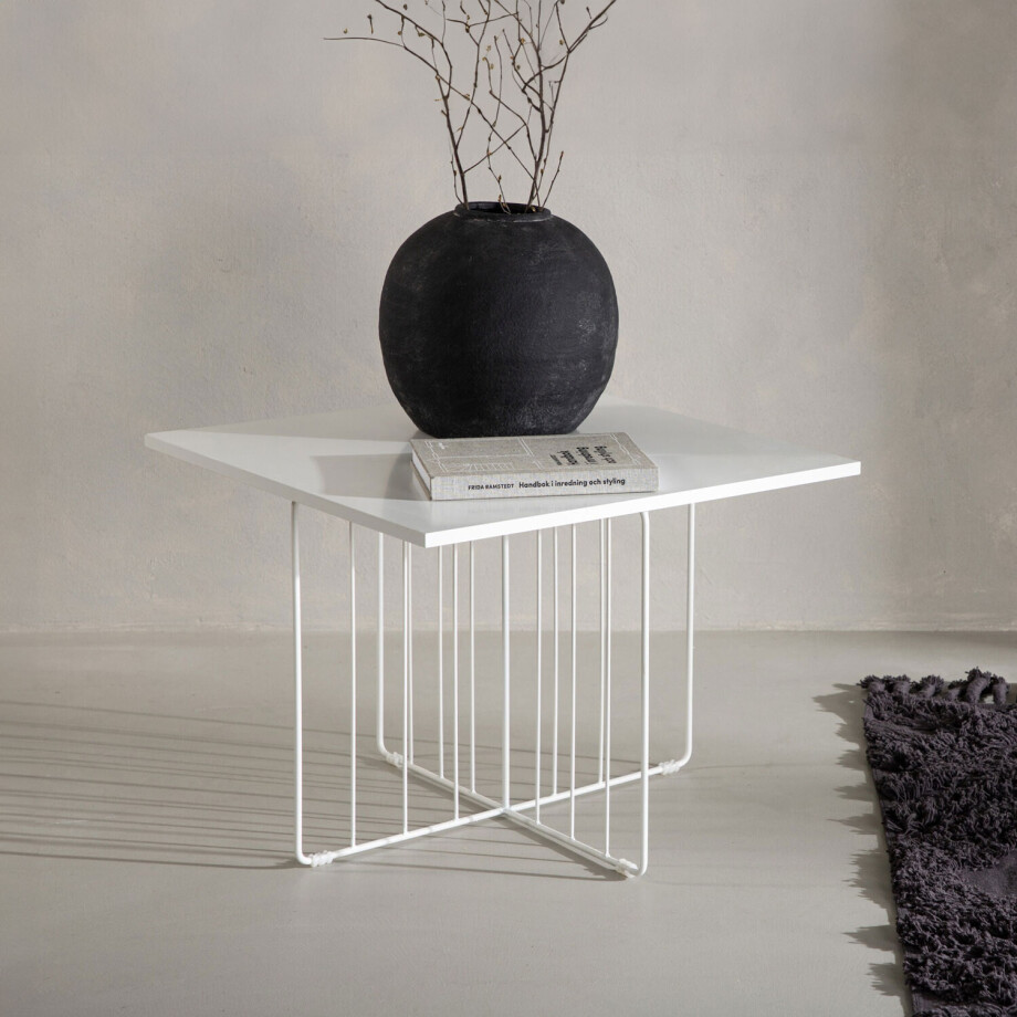 Nohr Salontafel 'Ashlynn' 60 x 60cm, kleur Wit afbeelding 1