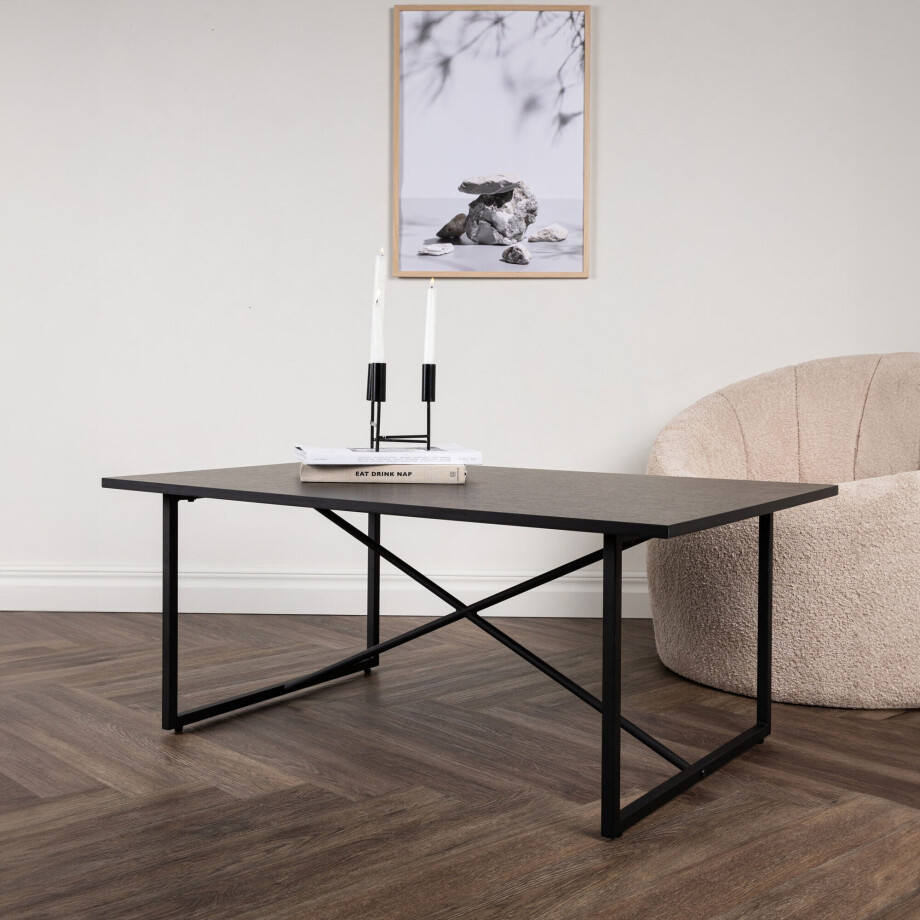 Nohr Salontafel 'Ashok' 110 x 70cm, kleur Zwart afbeelding 1