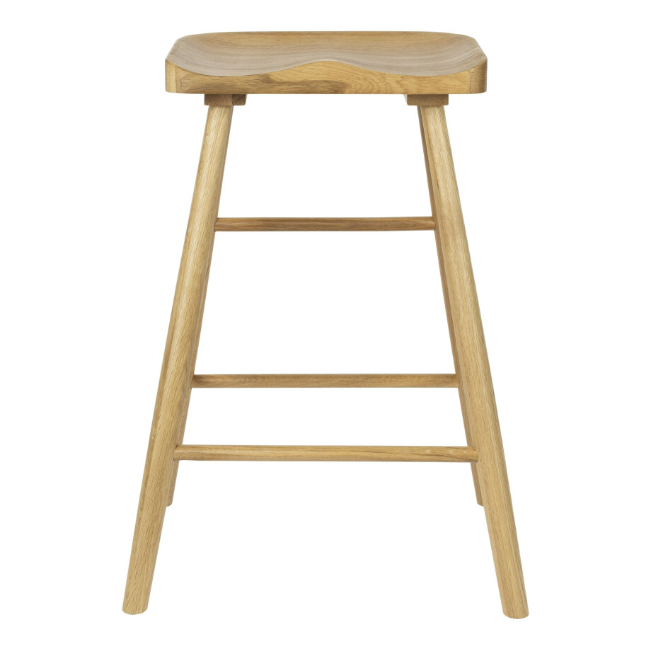 ZILT Barstoel 'Marky' Eikenhout, kleur Naturel (zithoogte 64cm) ZILT Barstoel 'Marky' Eikenhout, kleur Naturel (zithoogte 64cm) afbeelding 1