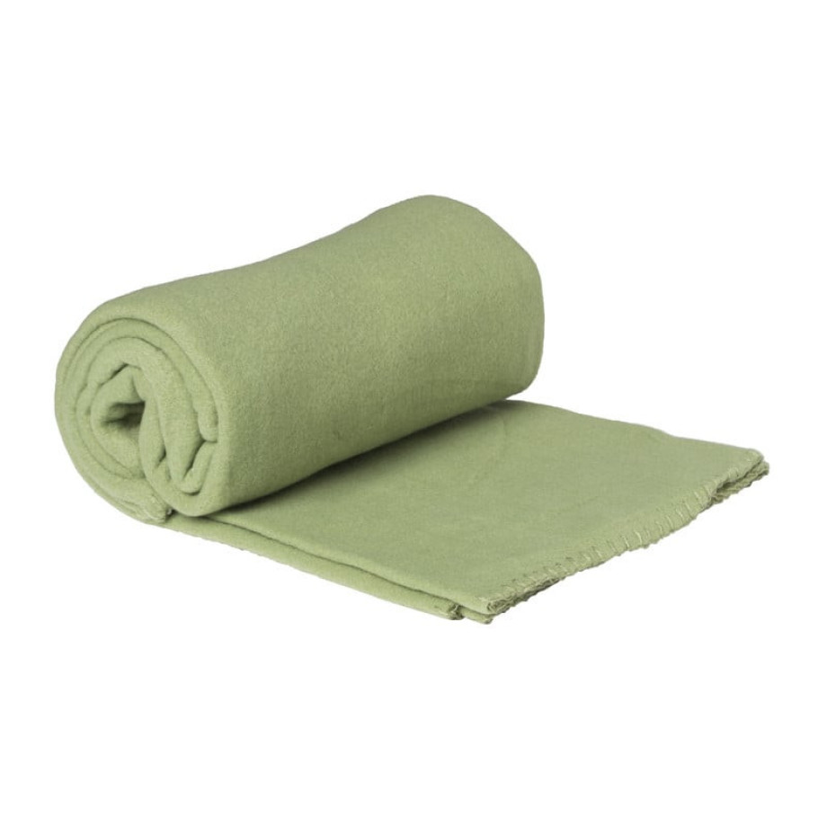 Fleece deken - groen - 160x130 cm afbeelding 