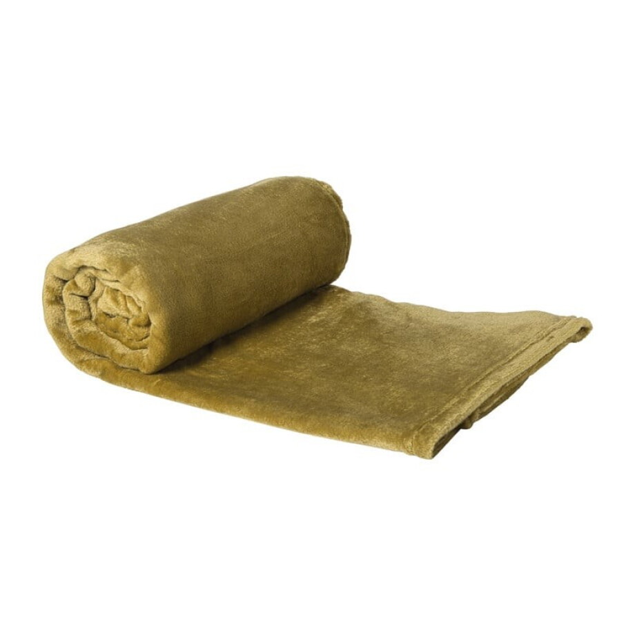 Fleece deken - olijfgroen - 200x150 cm Fleece deken - olijfgroen - 200x150 cm afbeelding