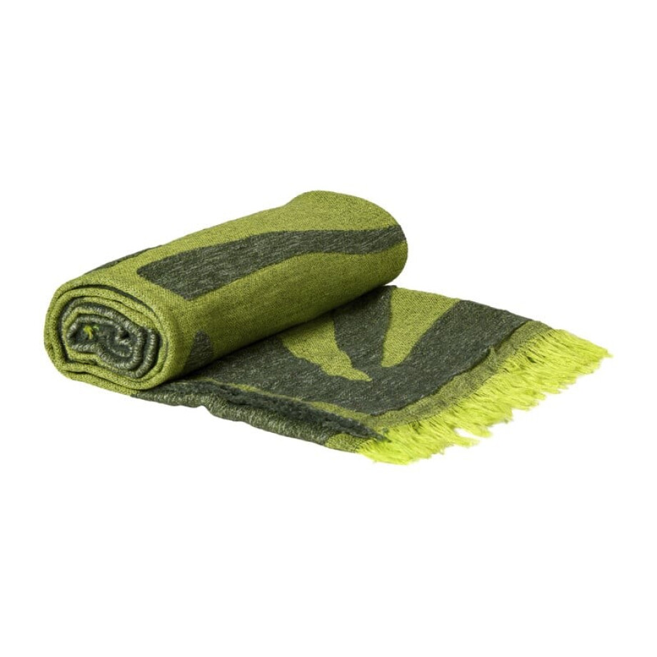 Plaid blad - groen - 130x170 cm afbeelding 