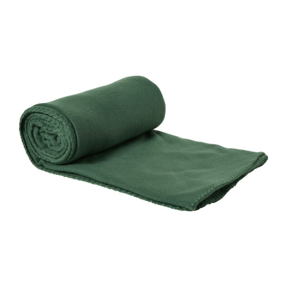 Plaid fleece - olijfgroen - 130x160 cm Plaid fleece - olijfgroen - 130x160 cm afbeelding