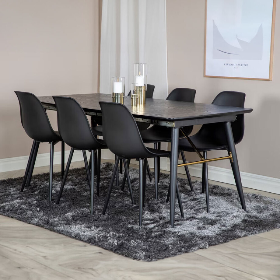 Nohr Uitschuifbare Eettafel 'Frisco' MDF, 180/220 x 85cm afbeelding 1