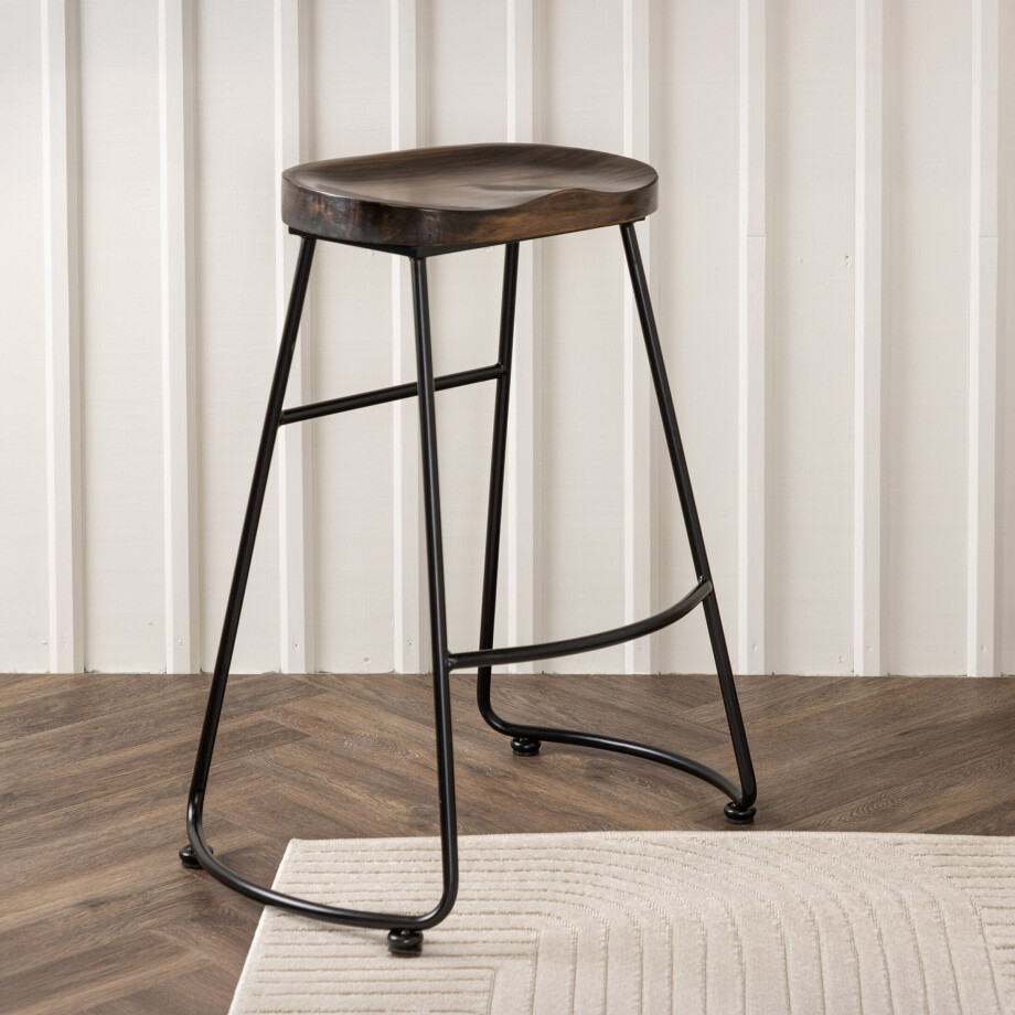 Nohr Barkruk 'Fotini' Grenenhout (zithoogte 74cm) afbeelding 1