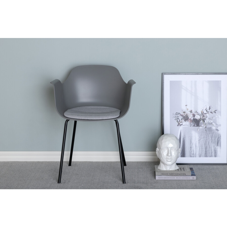Nohr Eetkamerstoel 'Clentor' Kunststof, kleur Grijs afbeelding 1