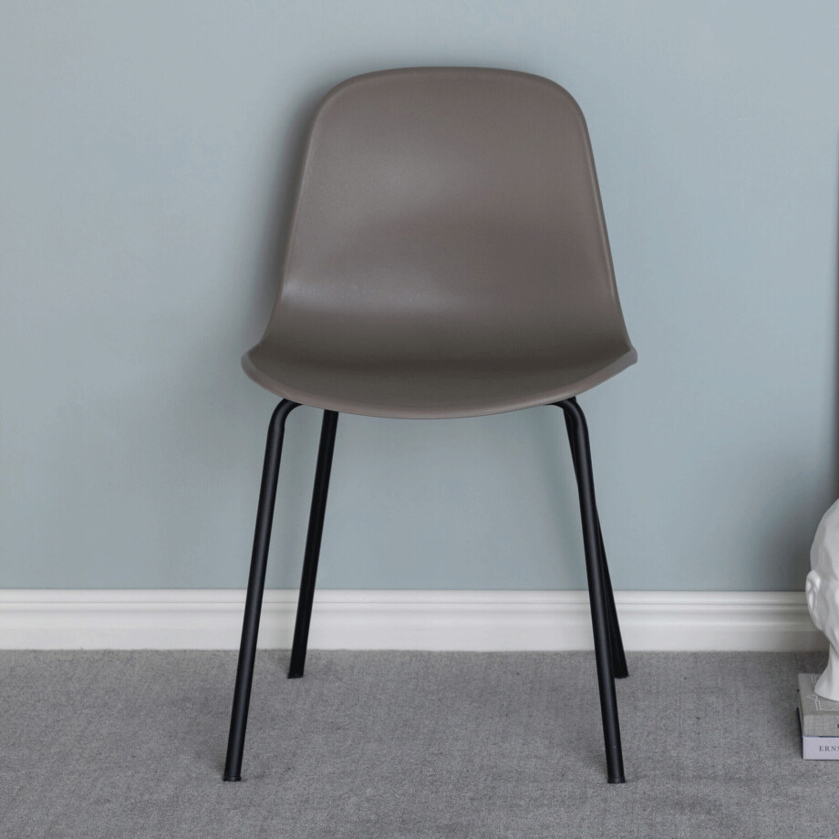 Nohr Eetkamerstoel 'Christopherlee' Kunststof, kleur Khaki afbeelding 1