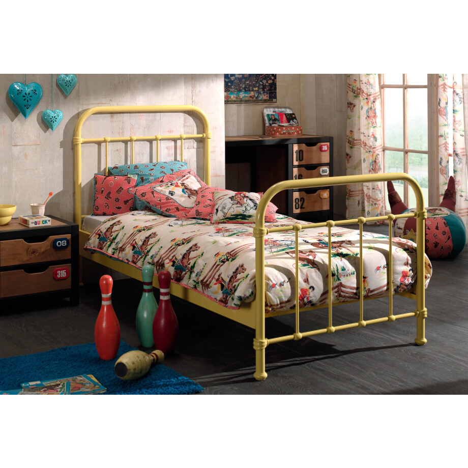 Vipack Kinderledikant Metalen bed, tienerbed, 1-persoons met lattenbodem afbeelding 1