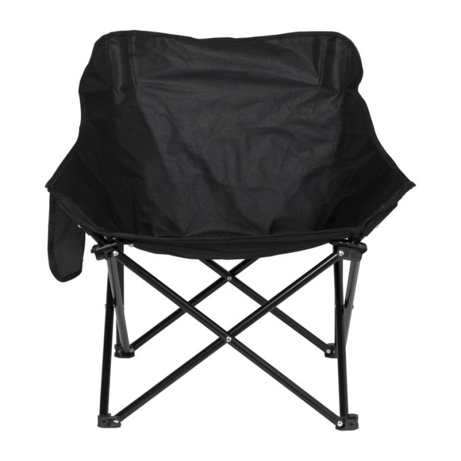 Campingstoel compact - zwart - 65x62x55 cm afbeelding 