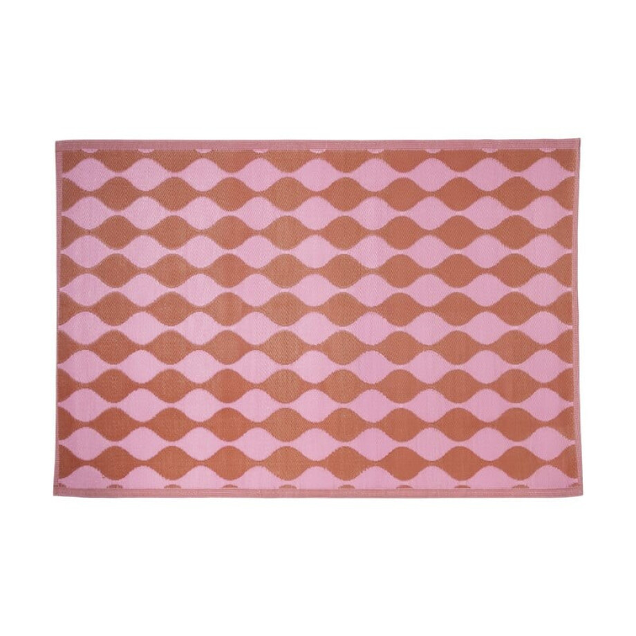 Buitenkleed flow - rood/roze - 160x230 cm afbeelding 