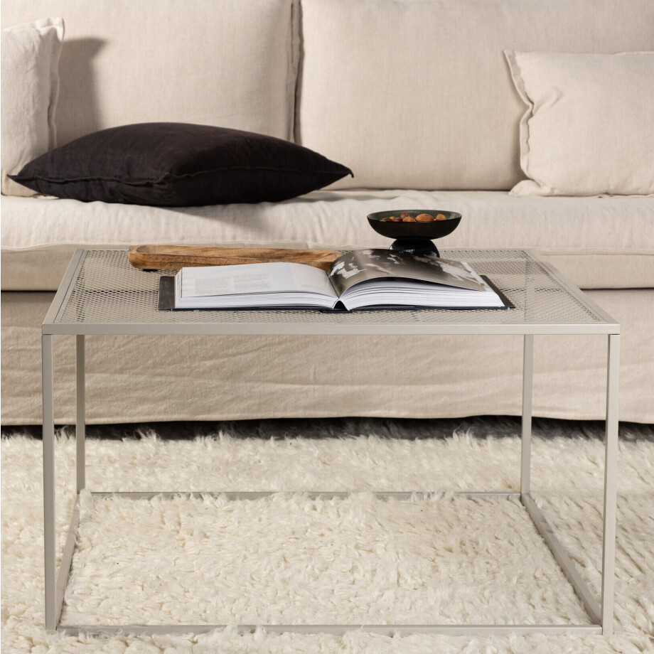 Nohr Salontafel 'Verity' 80 x 80cm, kleur Beige afbeelding 1