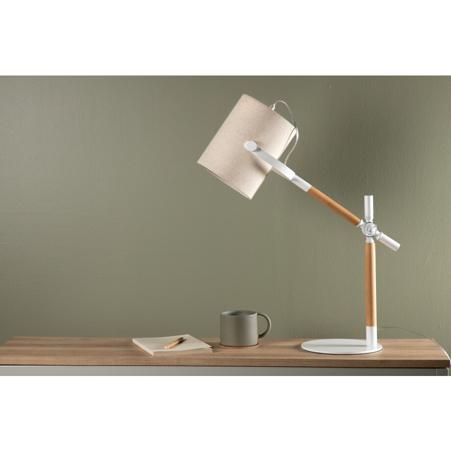 Nohr Tafellamp 'Kewanna' kleur Beige afbeelding 1