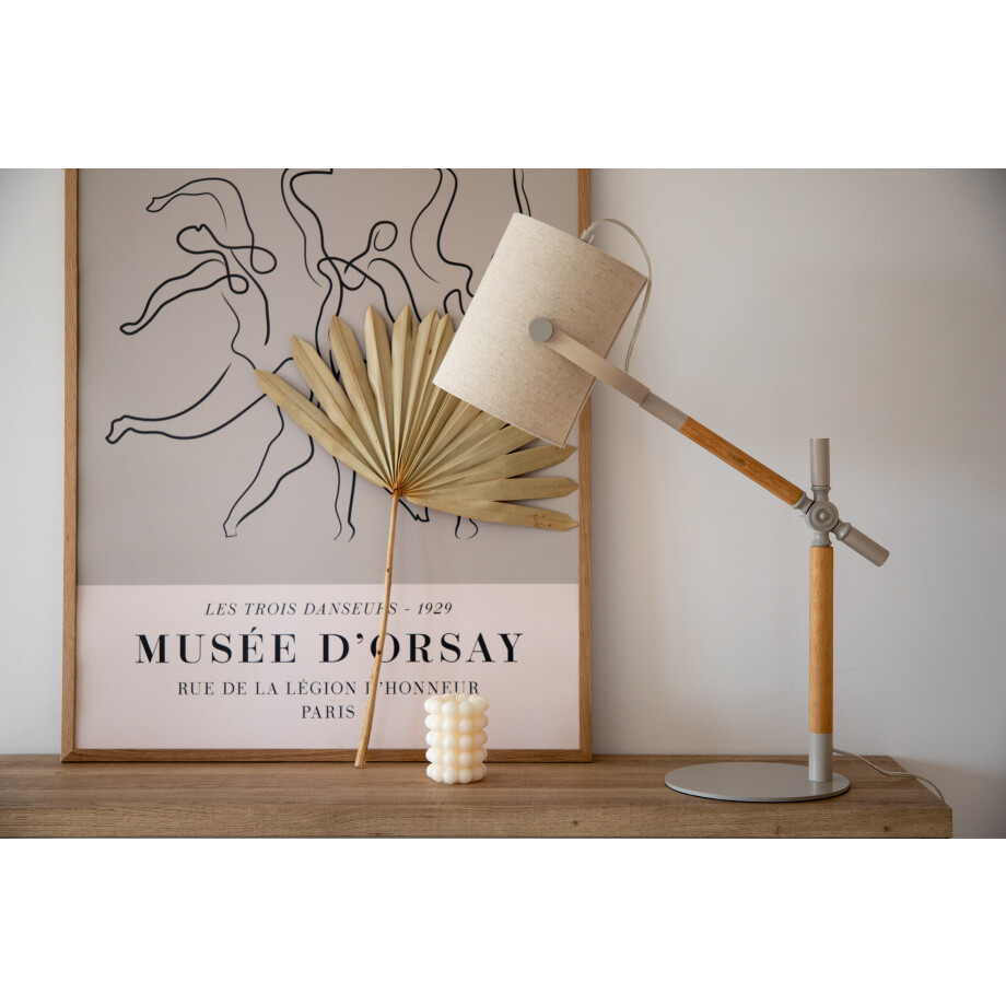 Nohr Tafellamp 'Taquita' kleur Beige afbeelding 1
