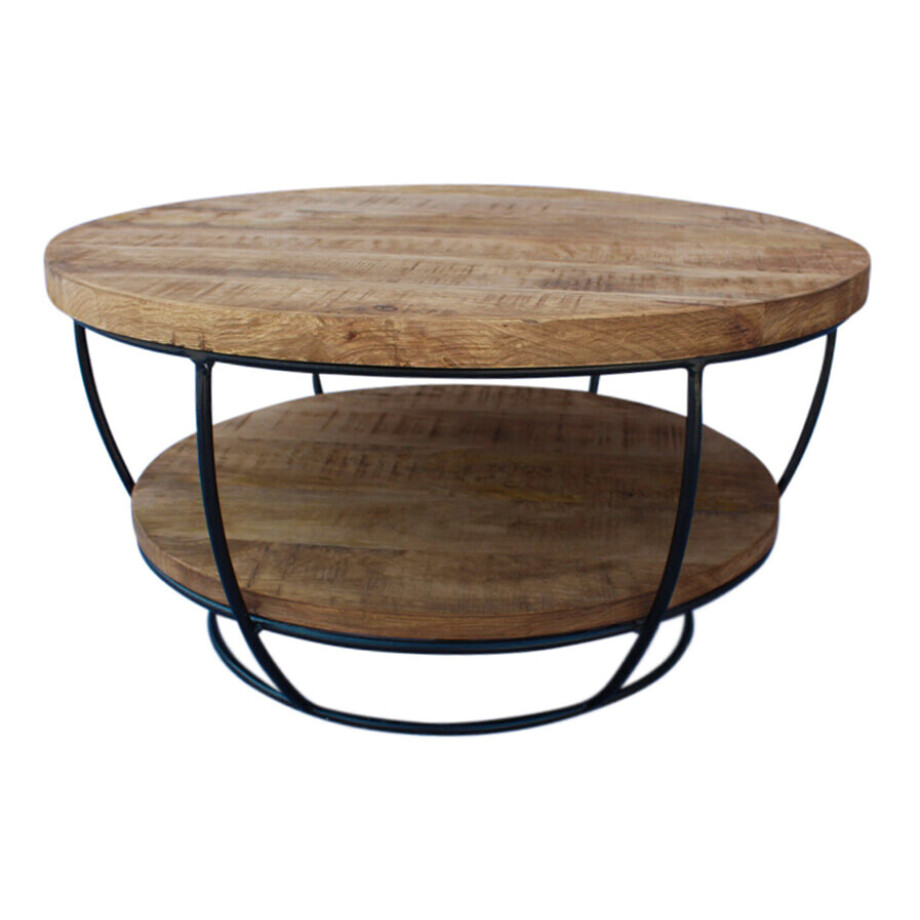 Brix Salontafel 'Evan' 85cm, kleur zwart Brix Salontafel 'Evan' 85cm, kleur zwart afbeelding