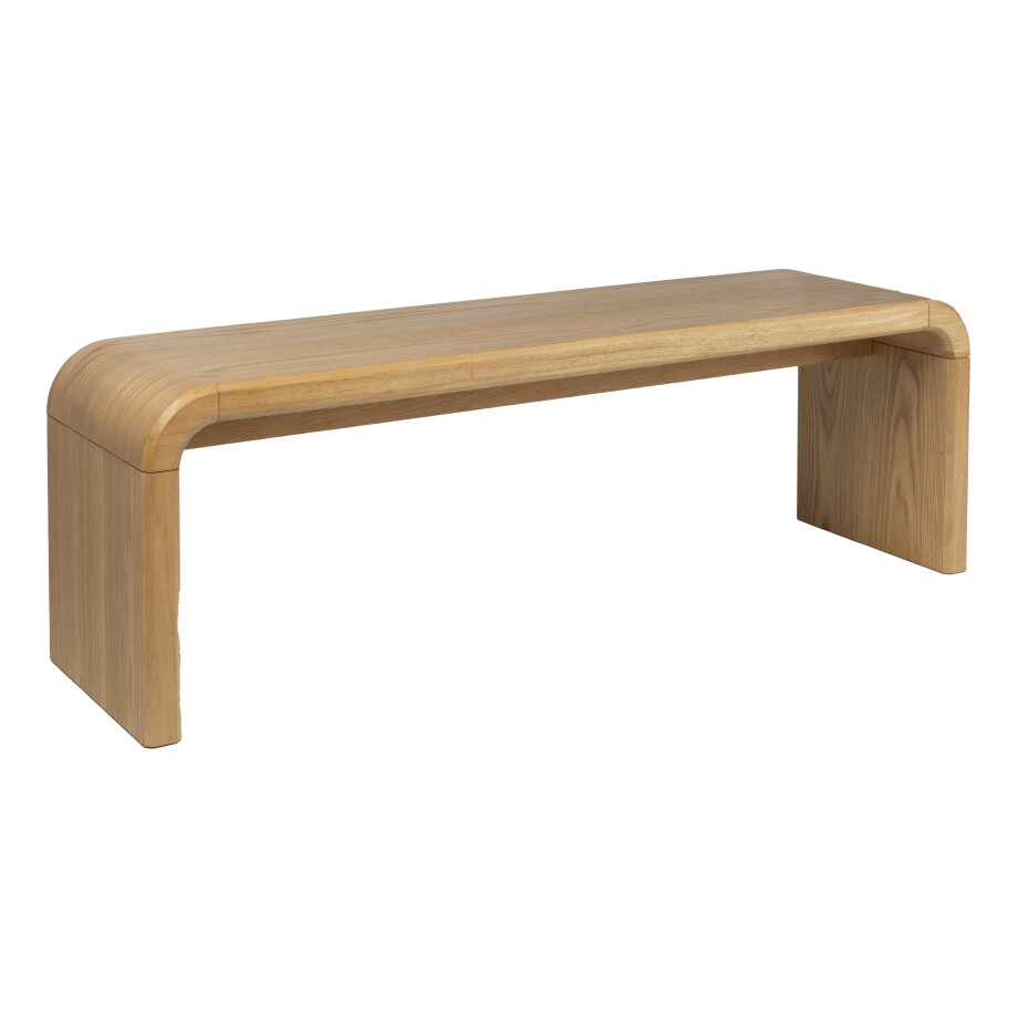 Zuiver Eetkamerbank 'Brave' Eiken en rubberhout, 140cm afbeelding 