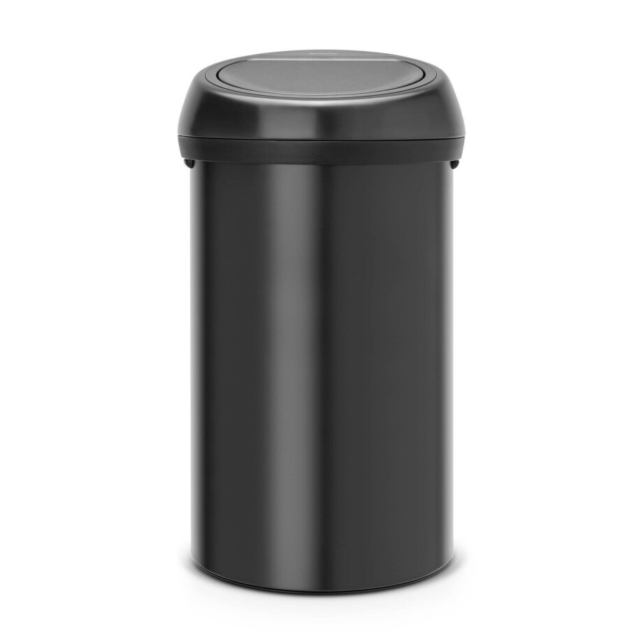 Brabantia Touch Bin Prullenbak - 60 l - Matt Black Brabantia Touch Bin Prullenbak - 60 l - Matt Black afbeelding