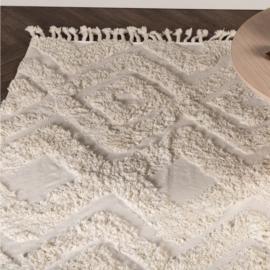 Nohr Vloerkleed 'Isidra' 250 x 350cm, kleur Wit afbeelding 1