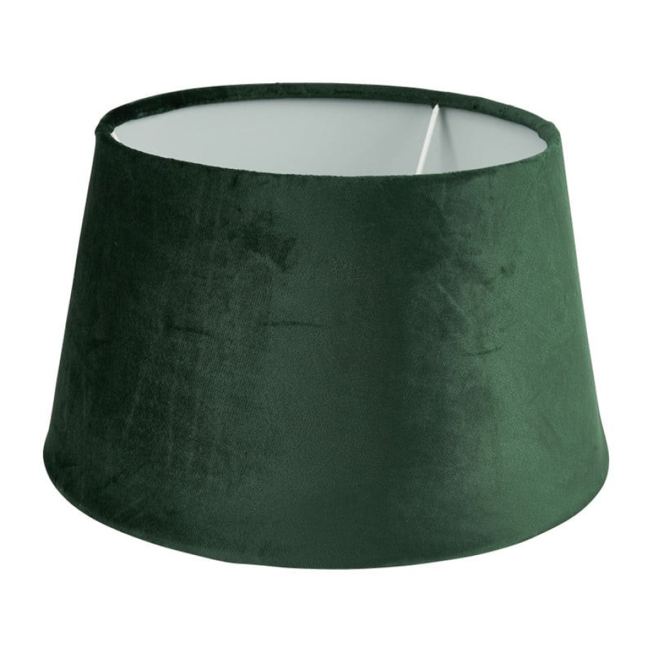 Lampenkap velvet - groen - ø33 cm afbeelding 