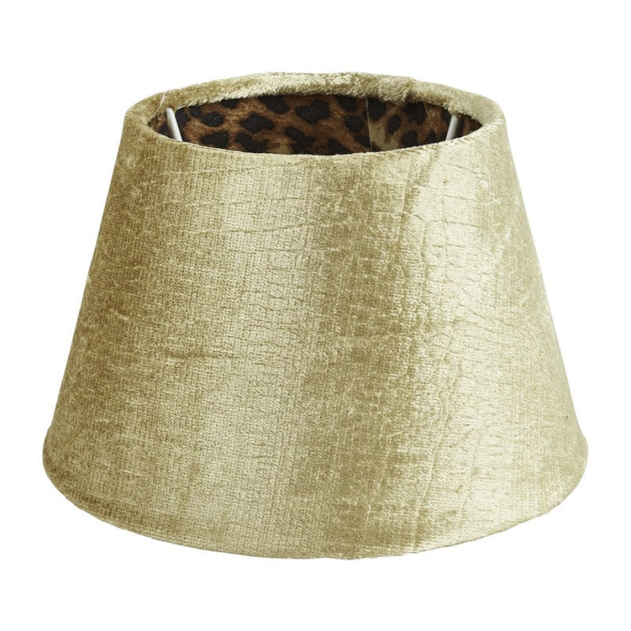 Lampenkap luipaard - goud - Ø18 cm afbeelding 