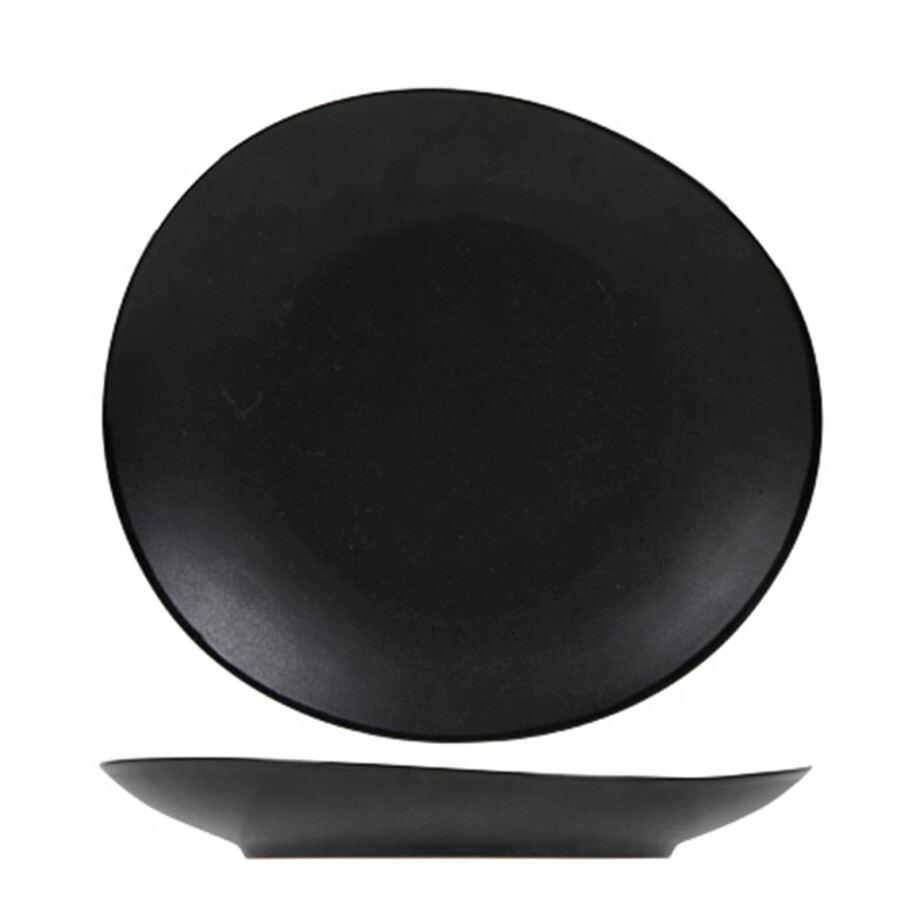 Cosy & Trendy Ontbijtbord Vongola Black - 22 x 20 cm afbeelding 