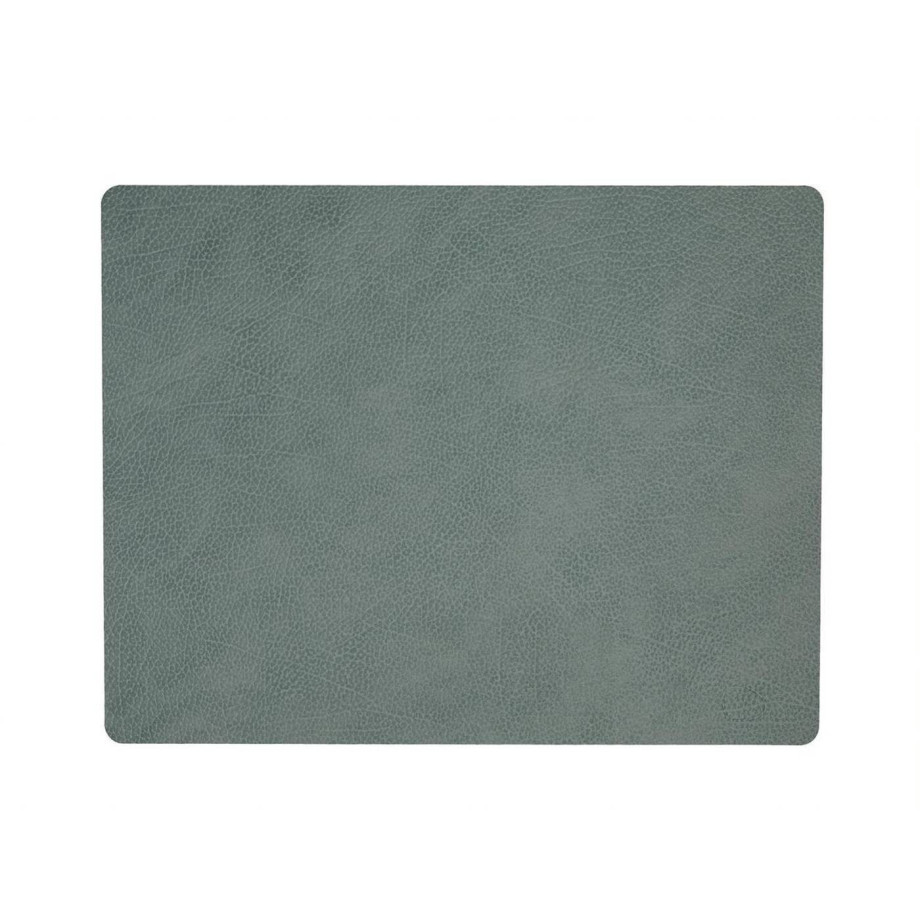 LIND DNA Placemat Hippo - Leer - Pastel Green - 45 x 35 cm afbeelding 