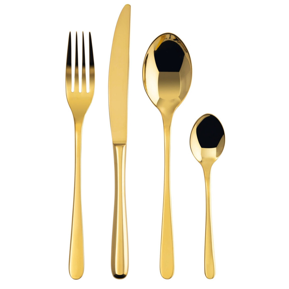 Sambonet Bestekset Taste - Goud - 24 delig / 6 personen afbeelding 