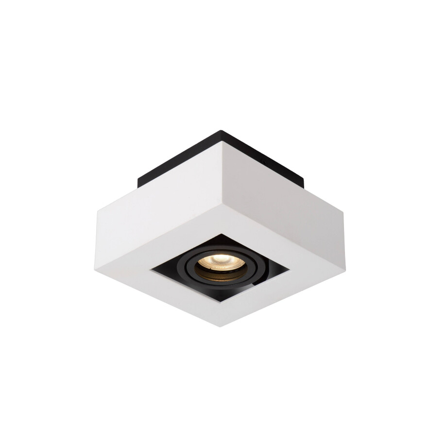 Lucide Lucide XIRAX - Plafondspot - LED Dim to warm - GU10 - 1x5W 2200K/3000K - Wit afbeelding 