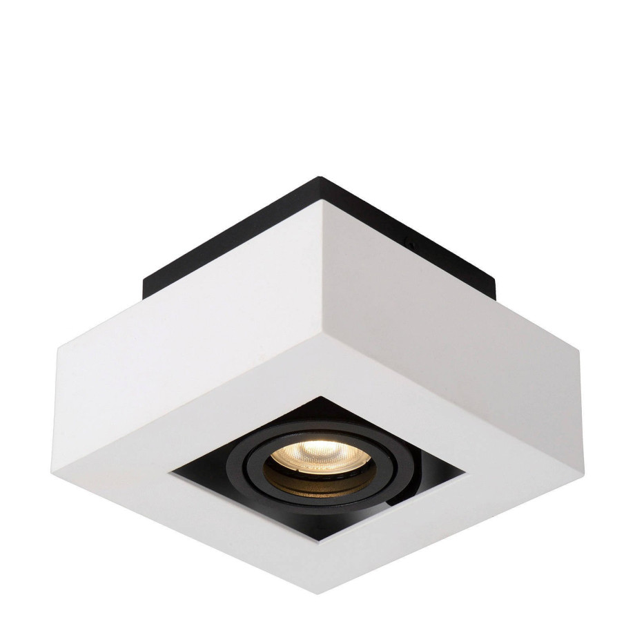 Lucide Lucide XIRAX - Plafondspot - LED Dim to warm - GU10 - 1x5W 2200K/3000K - Wit afbeelding 