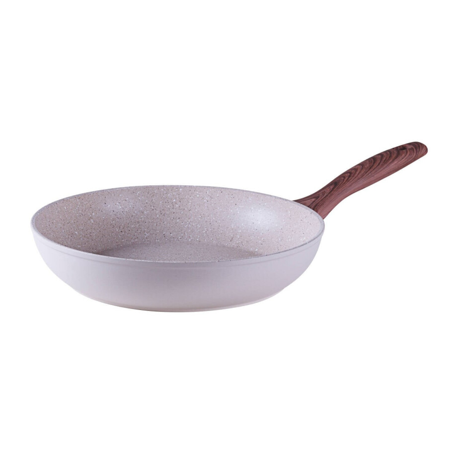 Sambonet Rock 'n' Rose Koekenpan Rock 'n' Rose - Creme - ø 20 cm - standaard anti-aanbaklaag Sambonet Rock 'n' Rose Koekenpan Rock 'n' Rose - Creme - ø 20 cm - standaard anti-aanbaklaag afbeelding