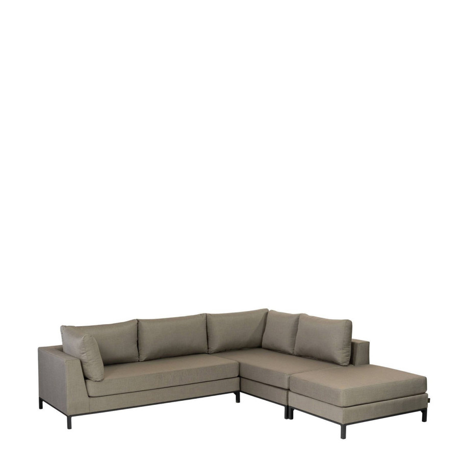 Exotan Exotan Loungeset Rechts Buiten Sicilië - Taupe - 60x262x246 afbeelding 