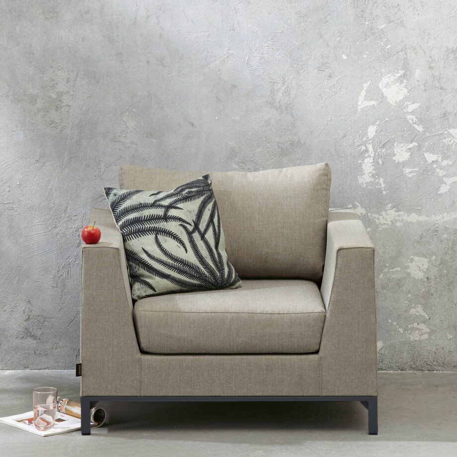 Exotan Exotan Loungetoel Tuin Sicilië - Aluminium - Taupe - 100x88x60 afbeelding 