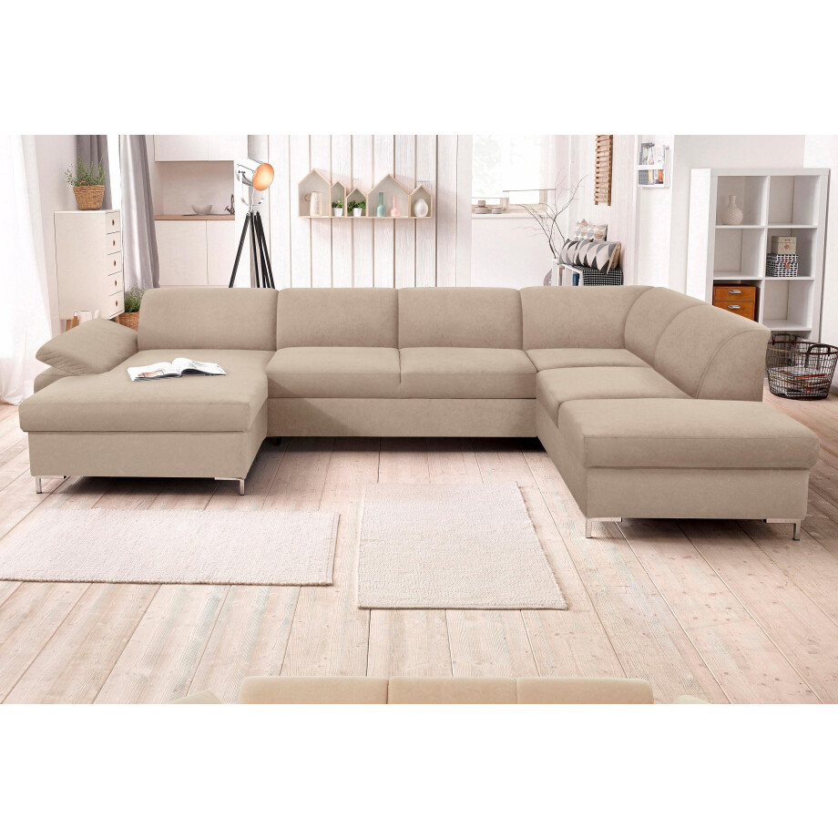 DOMO collection Zithoek Santana U-vorm optioneel met bedfunctie, u-vorm afbeelding 1