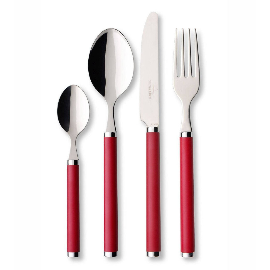 Villeroy & Boch Bestekset Play! - Red Roses - 24 delig / 6 personen Villeroy & Boch Bestekset Play! - Red Roses - 24 delig / 6 personen afbeelding