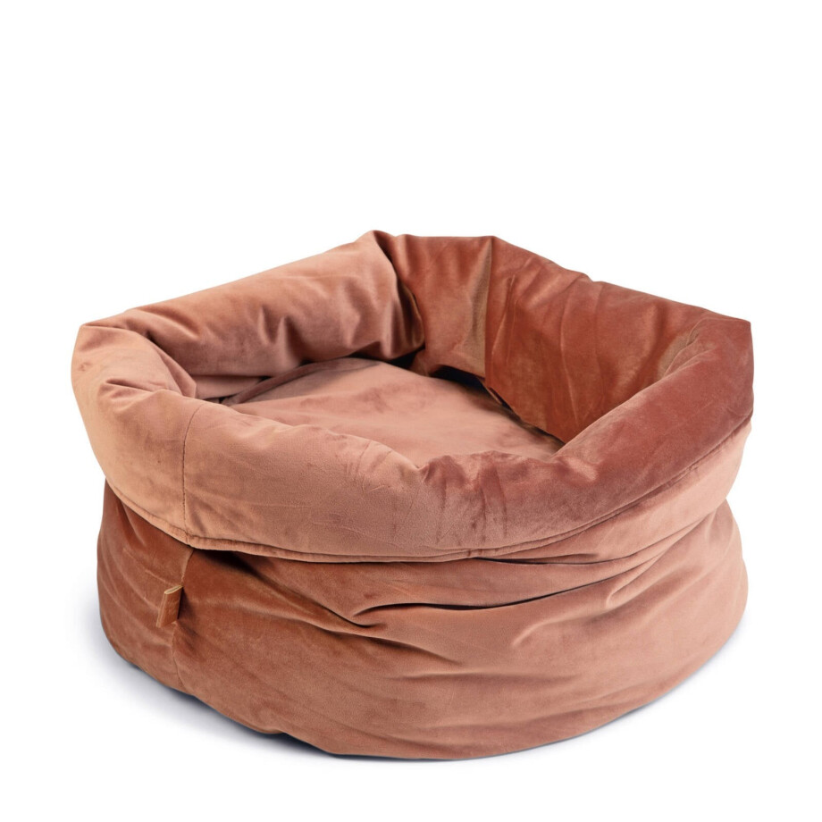 Designed by Lotte Fluco Kattenmand - Fluweel - Roze - 45x45x35 cm Designed by Lotte Fluco Kattenmand - Fluweel - Roze - 45x45x35 cm afbeelding