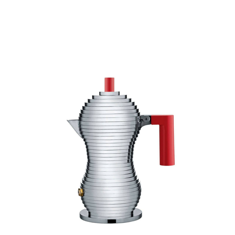 Alessi Percolator Pulcina - MDL02/1 R - Rood - 1 kops - door Michele De Lucchi afbeelding 