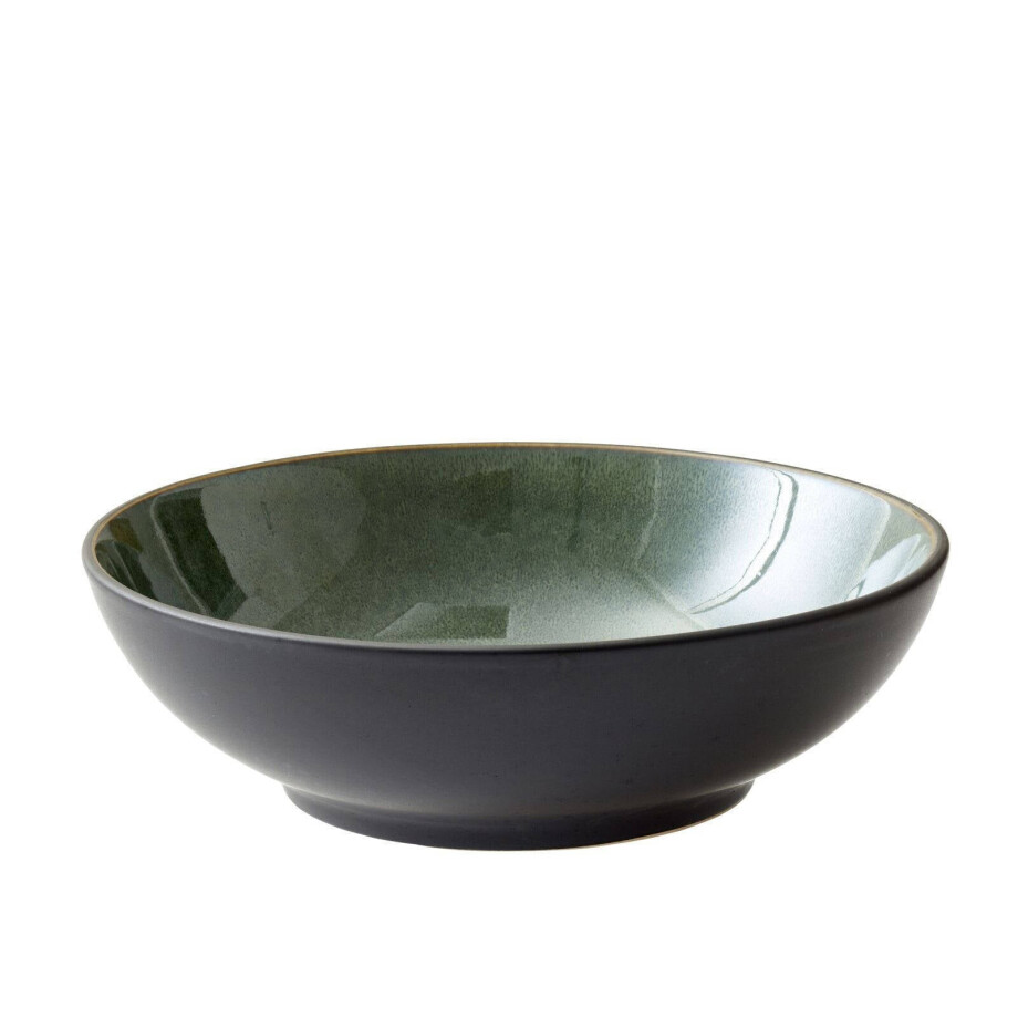 Bitz Diep Bord Gastro Zwart/groen ø 24 cm Bitz Diep Bord Gastro Zwart/groen ø 24 cm afbeelding